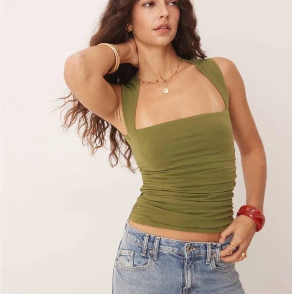 Abercrombie & Fitch Square Neck Seamless Top
